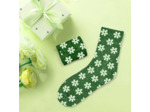STC, Chaussettes paillettes courtes - Vert Fleur (taille unique 36-42)