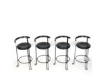 Ensemble  de quatre tabourets hauts "Oblado" Bla Station