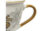 KIUB Bol timbale avec une anse - Motif ecureuil sur sa branche - matière porcelaine fine - contenance 550ML