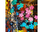 Eolienne En Métal Colorée