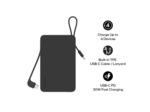 MOMAX Batterie externe Power Vital+ 10000/20000 mAh avec 2 câbles USB-C intégrés Charge rapide 30W