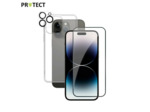 PROTECT Pack de Protection Coque + Protection Lentille + Verre Trempé iPhone (Tous les modèles)