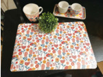 Set de table fleuri