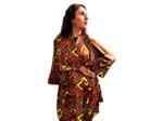 KIMONO EN SOIE POUR FEMME SOUPLE MANCHE LONGUE