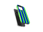 Neon Green Stripes Case | Coque de téléphone 3D 2en1 Ultra-résistante