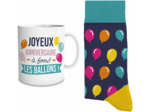 STC coffret mug et chaussettes "Joyeux anniversaire"