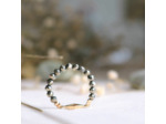 Bague Athènes (taille adaptable) - Or 24 carats et Pyrite