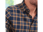 La Chemise en Flanelle Elégante - Navy/Or