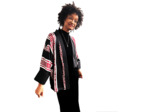 KIMONO EN SOIE COURTE MANCHE LONGUE