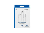 FAIRPLAY Ecouteurs USB-C filaire (blanc)