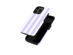 Light Purple Stripes Case | Coque de téléphone 3D 2en1 Ultra-résistante