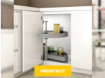 Plateau 1/2 lune tournant 2 niveaux  meuble cuisine