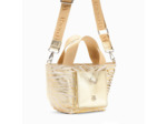 Petit cabas zébré or à pochette dorée - Maelys - Vanessa Wu
