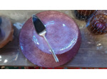 Plat de présentation sur pied rose PM
