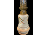 Lampe à pétrole faïence décorée LA145