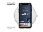 Coque Silicone Moxie BeFluo Fine et Légère pour iPhone 14 Plus, Intérieur Microfibre - Bleu foncé