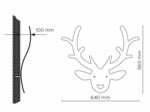 Portemanteau Rudolph - Coloris blanc