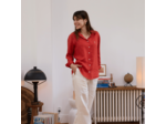 Chemise en lin femme - Brique