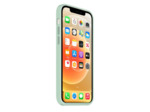 Coque Silicone Moxie BeFluo Fine et Légère pour iPhone 14 Plus, Intérieur Microfibre - Menthe