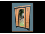 Armoire à glace chêne