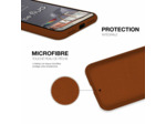 Coque Silicone Moxie BeFluo Fine et Légère pour iPhone 14, Intérieur Microfibre - Bleu glacier
