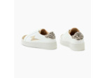 Baskets éclair blanc et or à lacets - Ellen - Vanessa Wu