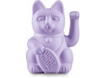 DONKEY Products Lucky Cat Lilac Porte-Bonheur Japonais en Plastique de Couleur Violet, Dimensions : 8,5 x 10,5 x 15 cm, 330544