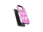 Pink Candy Waves | Coque de téléphone 3D 2en1 Ultra-résistante