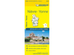 CARTE DEPARTEMENTALE NIEVRE, YONNE