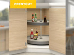 Plateau rond tournant 2 niveaux pour meuble cuisine