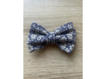 TRIO BARRETTES NOEUD FILLE "ZELIE", PINCES CHEVEUX