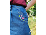 Premier Printemps - Kit broderie poche pantalon à broder