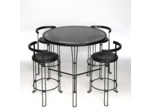Ensemble tabourets et table "Oblado" Bla Station