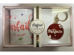 STC coffret mug et porte clés pailettes "Parfaite"