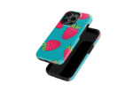 Raspberry Sketch | Coque de téléphone 3D 2en1 Ultra-résistante