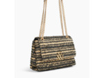 Sac à main noir et beige à chaîne - Naomi - Vanessa Wu