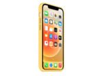 Coque Silicone Moxie BeFluo Fine et Légère pour iPhone 14 Plus, Intérieur Microfibre - Jaune