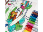 Coloriage effaçable/Set de table "Jungle" - Super Petit