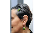 Boucles d'oreilles bouton "Murano"  mini