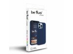 Coque Silicone Moxie BeFluo Fine et Légère pour iPhone 14, Intérieur Microfibre - Bleu foncé