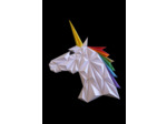 Licorne en 3D - 28x24cm