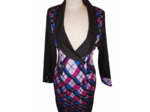 Robe tendance imprimé wax blazer femme