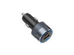 FORCELL F-ENERGY Alu chargeur de voiture 2 x Type C + USB A PD QC4.0 SFC2.0 4.5A 65W gris