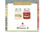 Coffret de 2 bougies YankeeCandle Christmas cookie et couronne de pommes rouges