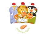 Lot de 3 gourdes réutilisables 130ml - Squiz