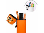 Legami - Kawaii Étui École 2 en 1 en Silicone Souple, Porte-stylos de Table, Fermeture à Glissière, Stylos Crayons Feutres TIGER