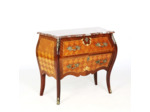 Commode bombée avec plateau en  marbre, Ryden möbler AB, Nybro (Suède )