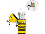 Legami - Kawaii Étui École 2 en 1 en Silicone Souple, Porte-stylos de Table, Fermeture à Glissière, Stylos Crayons Feutres BEE