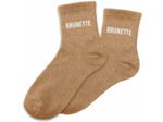 STC Chaussettes paillettes brunette