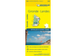CARTE DEPARTEMENTALE GIRONDE, LANDES